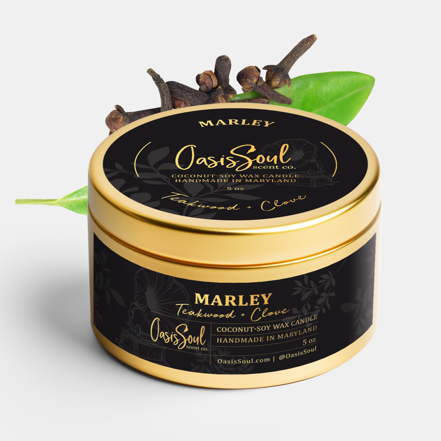 MARLEY Gold Candle {teakwood + clove}