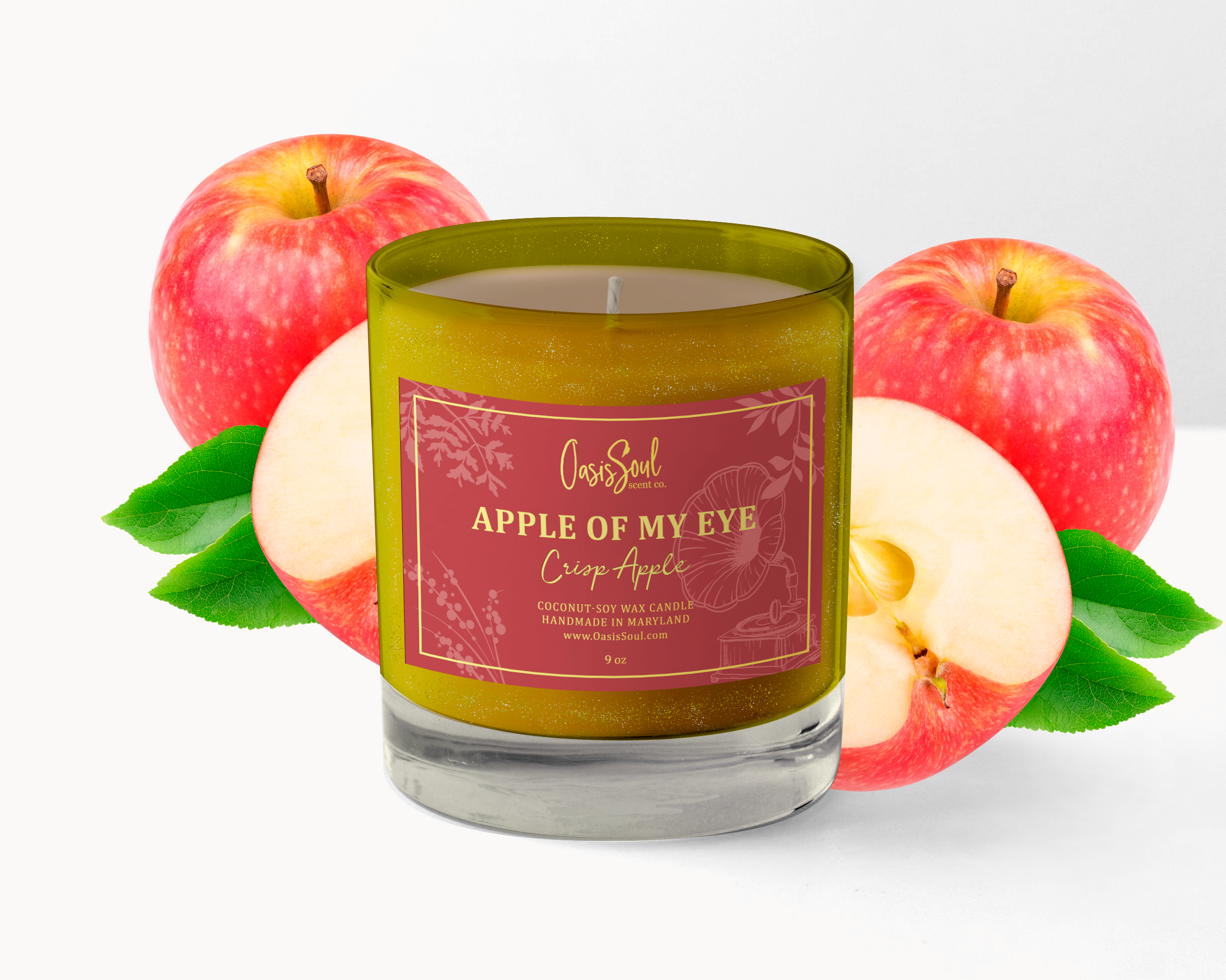 APPLE OF MY EYE - Gold Candle {crisp apple}