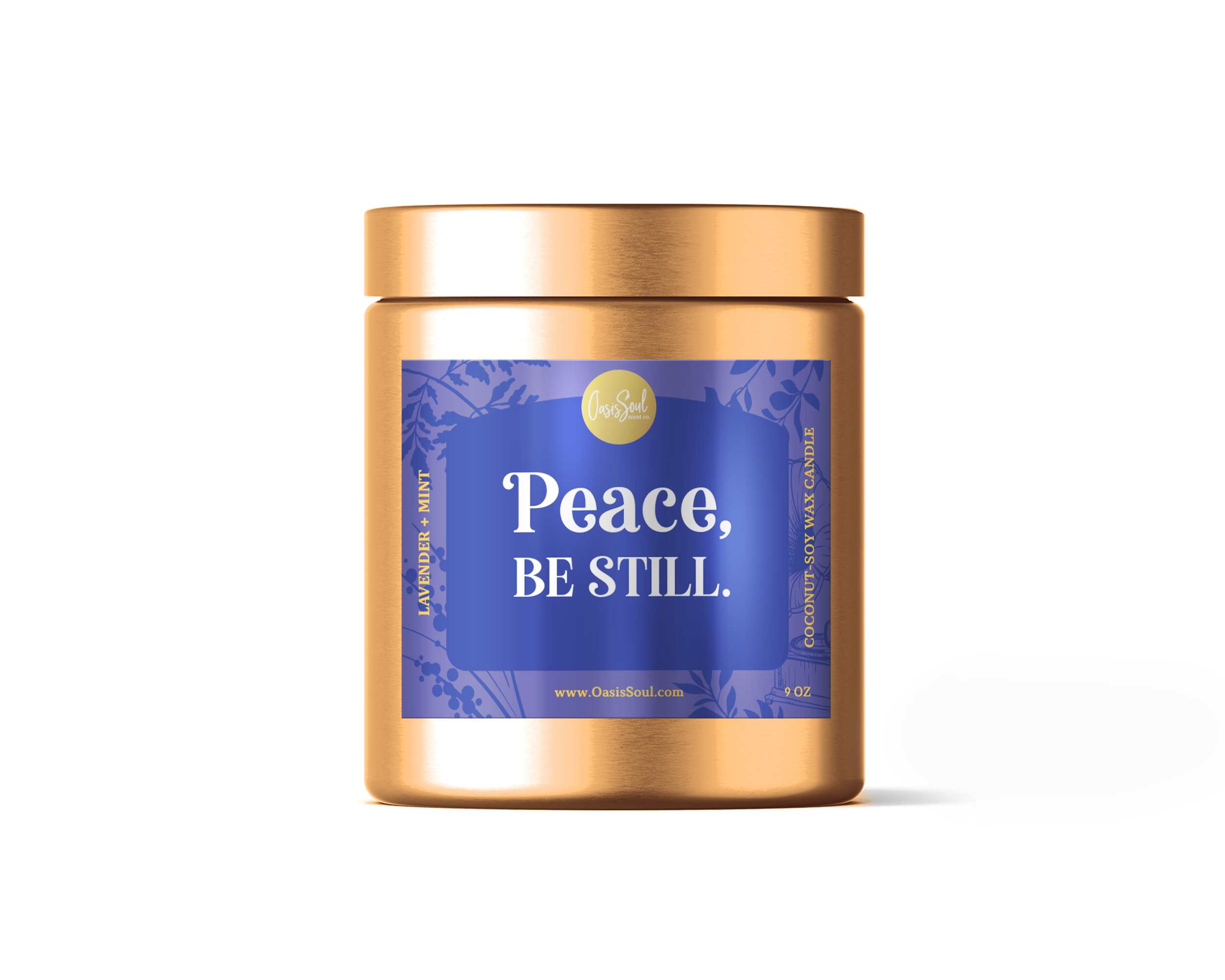 PEACE, BE STILL. - Affirmation Candle {lavender + mint}