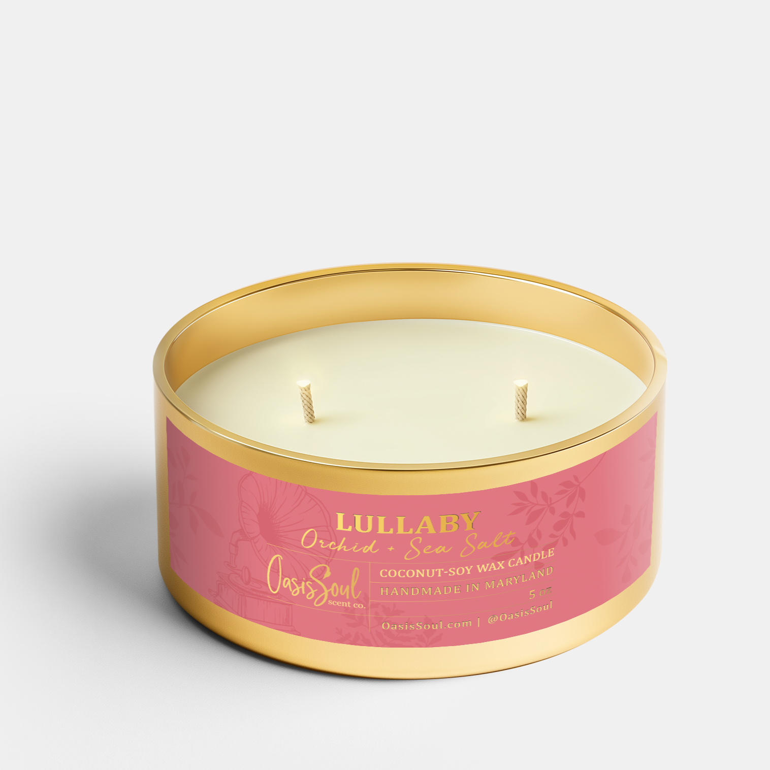 LULLABY Gold Candle {orchid + sea salt}