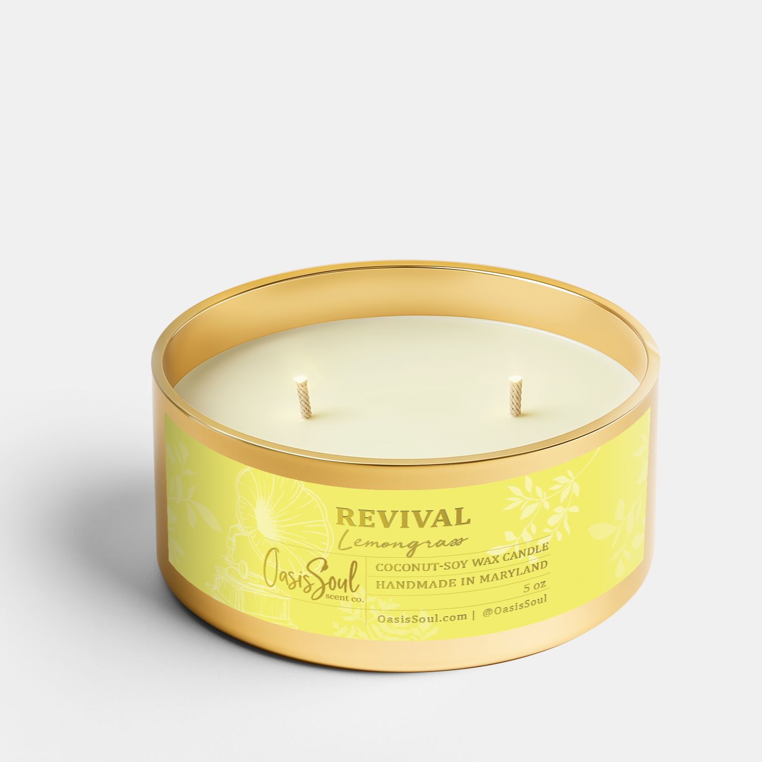 REVIVAL Gold Candle {lemongrass}