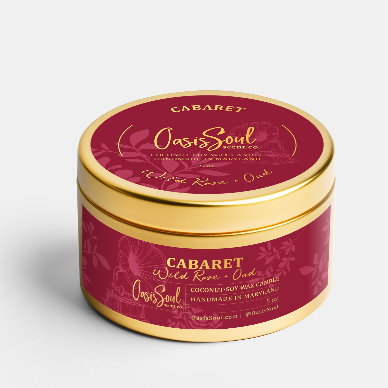 CABARET Gold Candle {wild rose + oud}