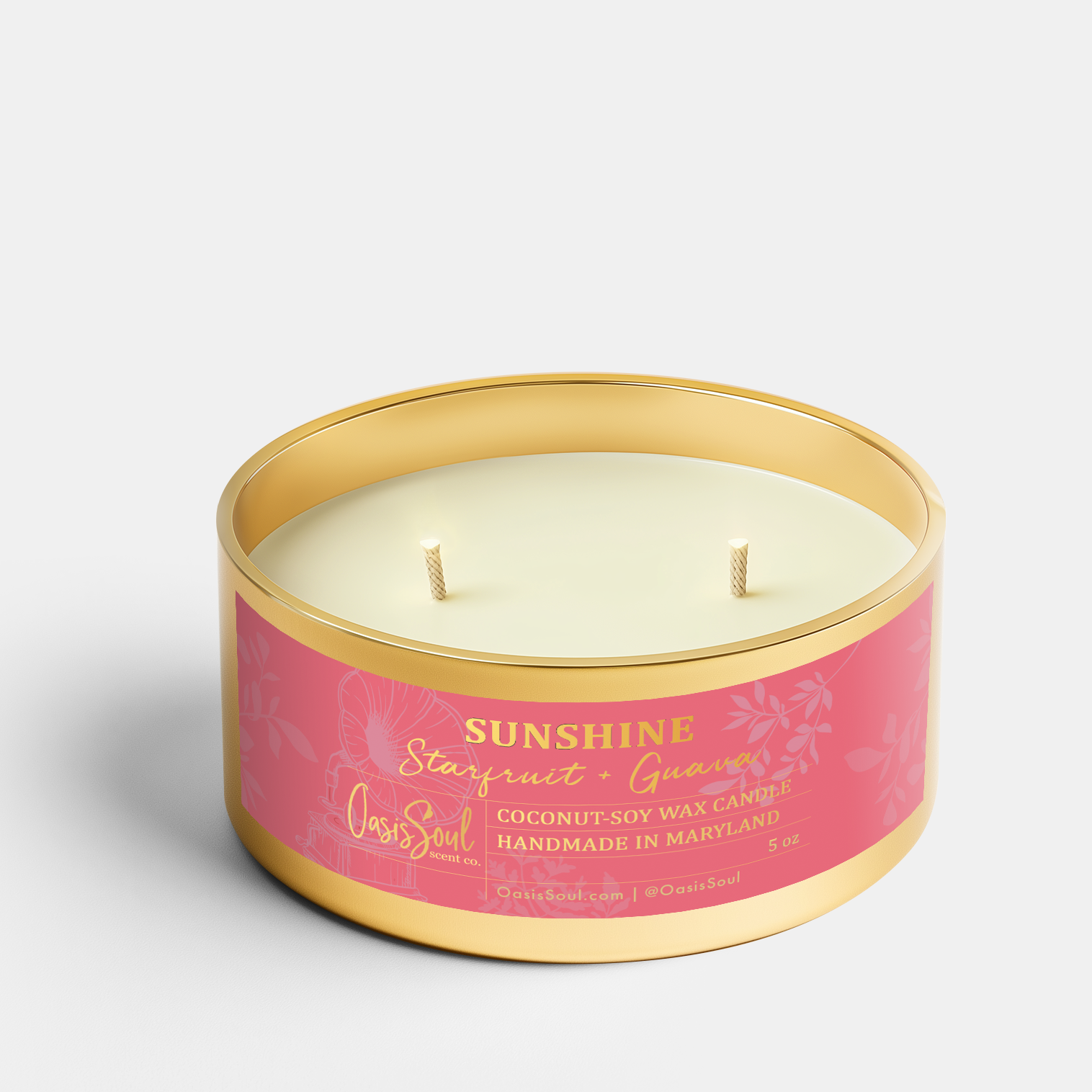 SUNSHINE Gold Candle {starfruit + guava}