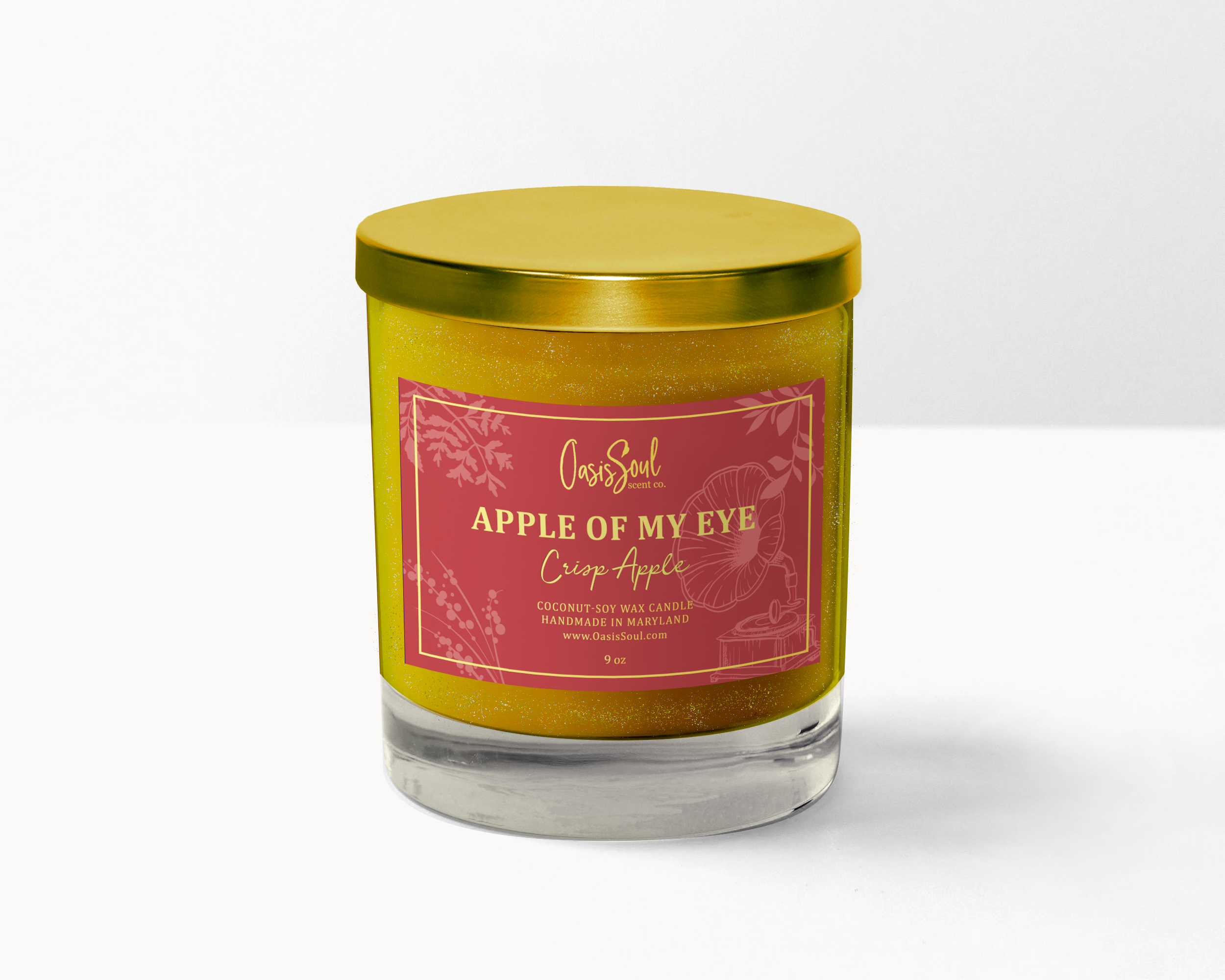APPLE OF MY EYE - Gold Candle {crisp apple}
