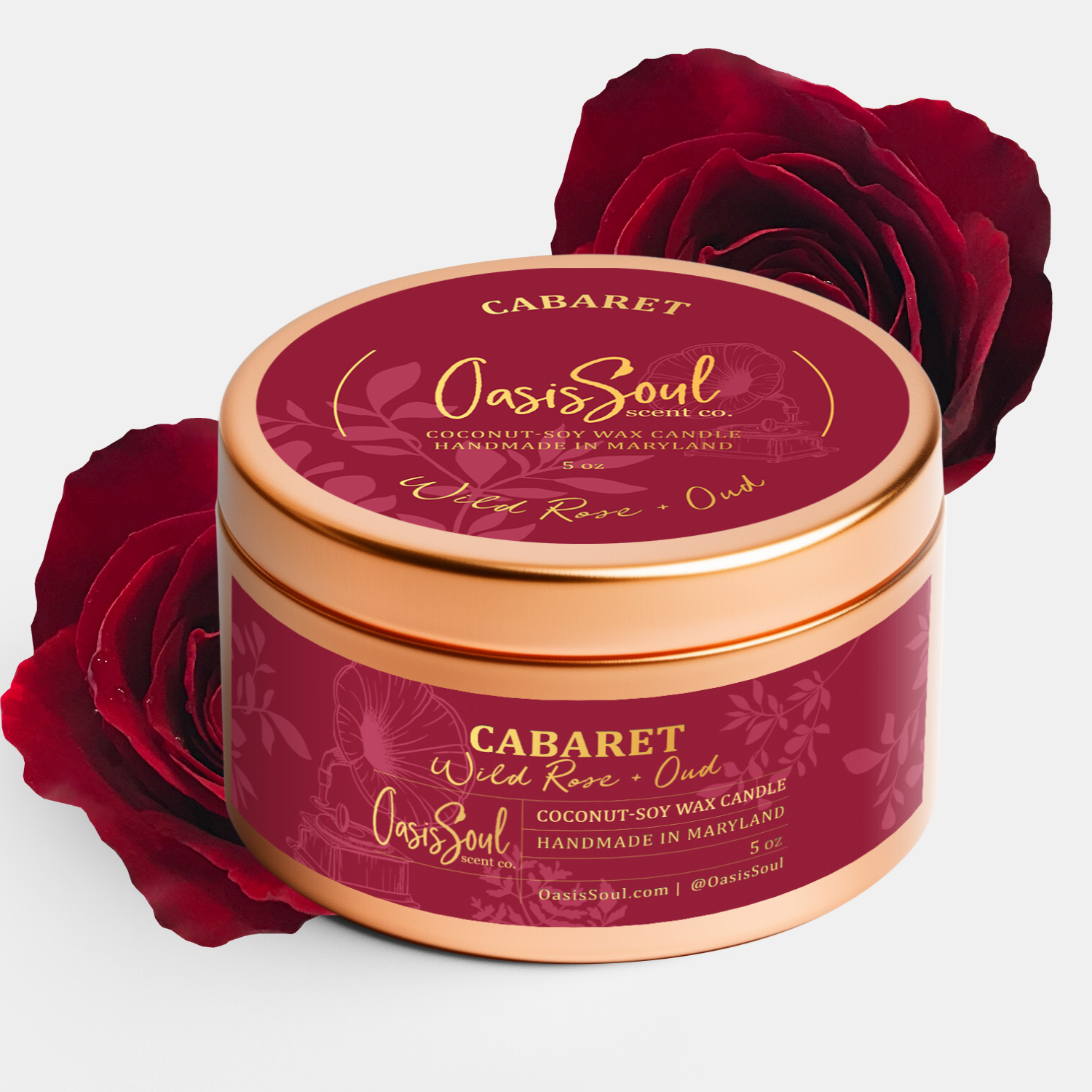 CABARET Copper Candle {wild rose + oud}