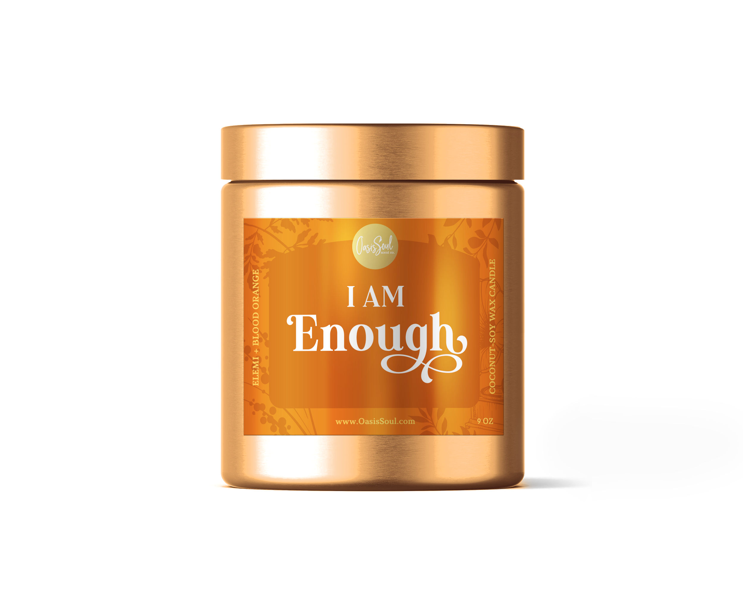 I AM ENOUGH - Affirmation Candle {elemi + blood orange}