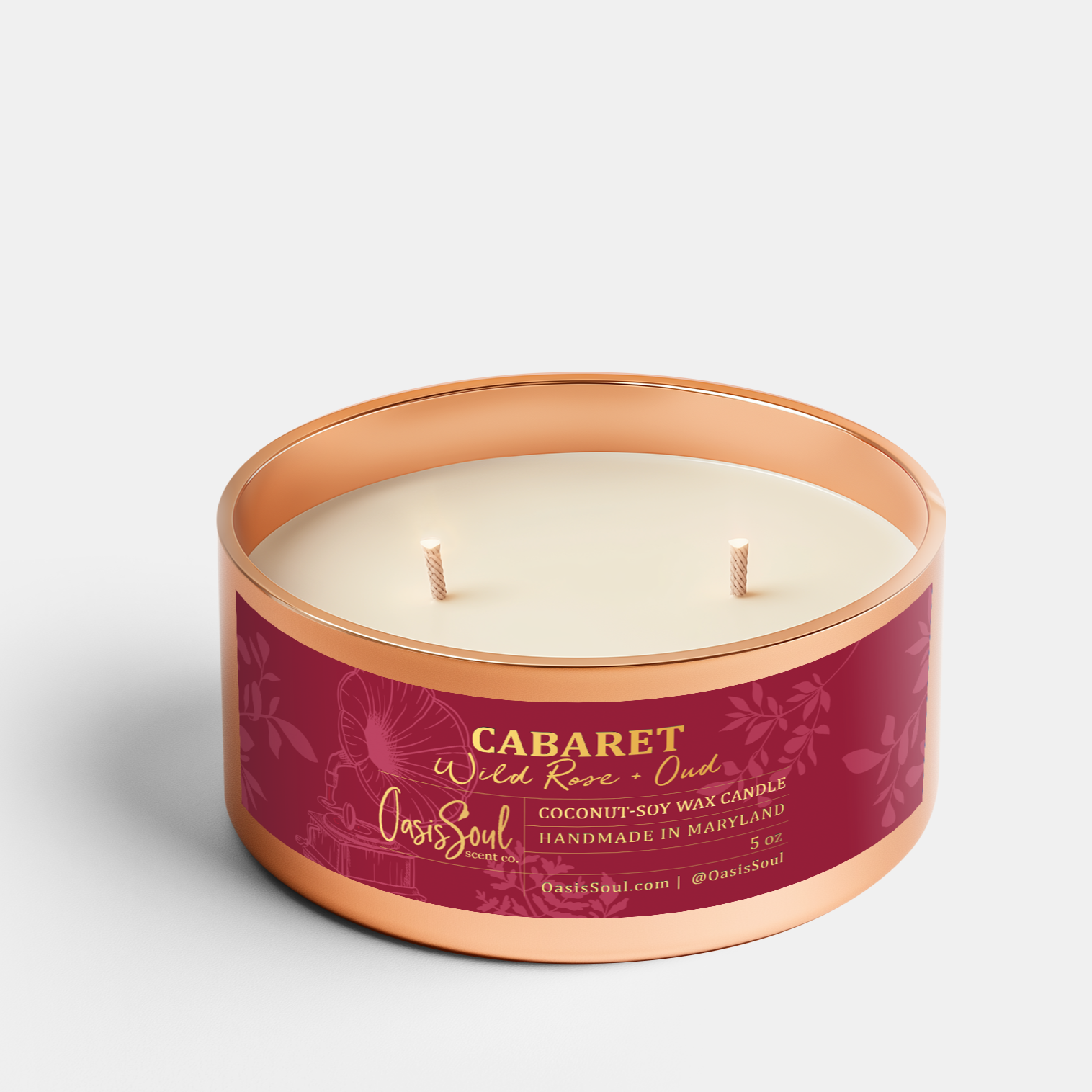 CABARET Copper Candle {wild rose + oud}