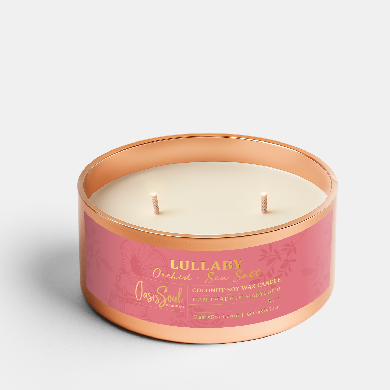 LULLABY Copper Candle {orchid + sea salt}