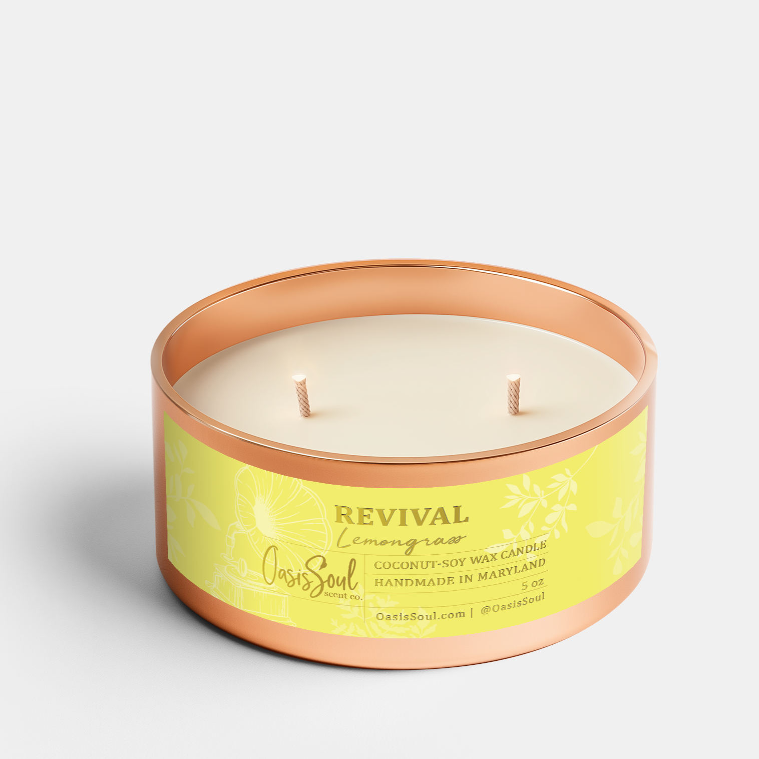 REVIVAL Copper Candle {lemongrass}