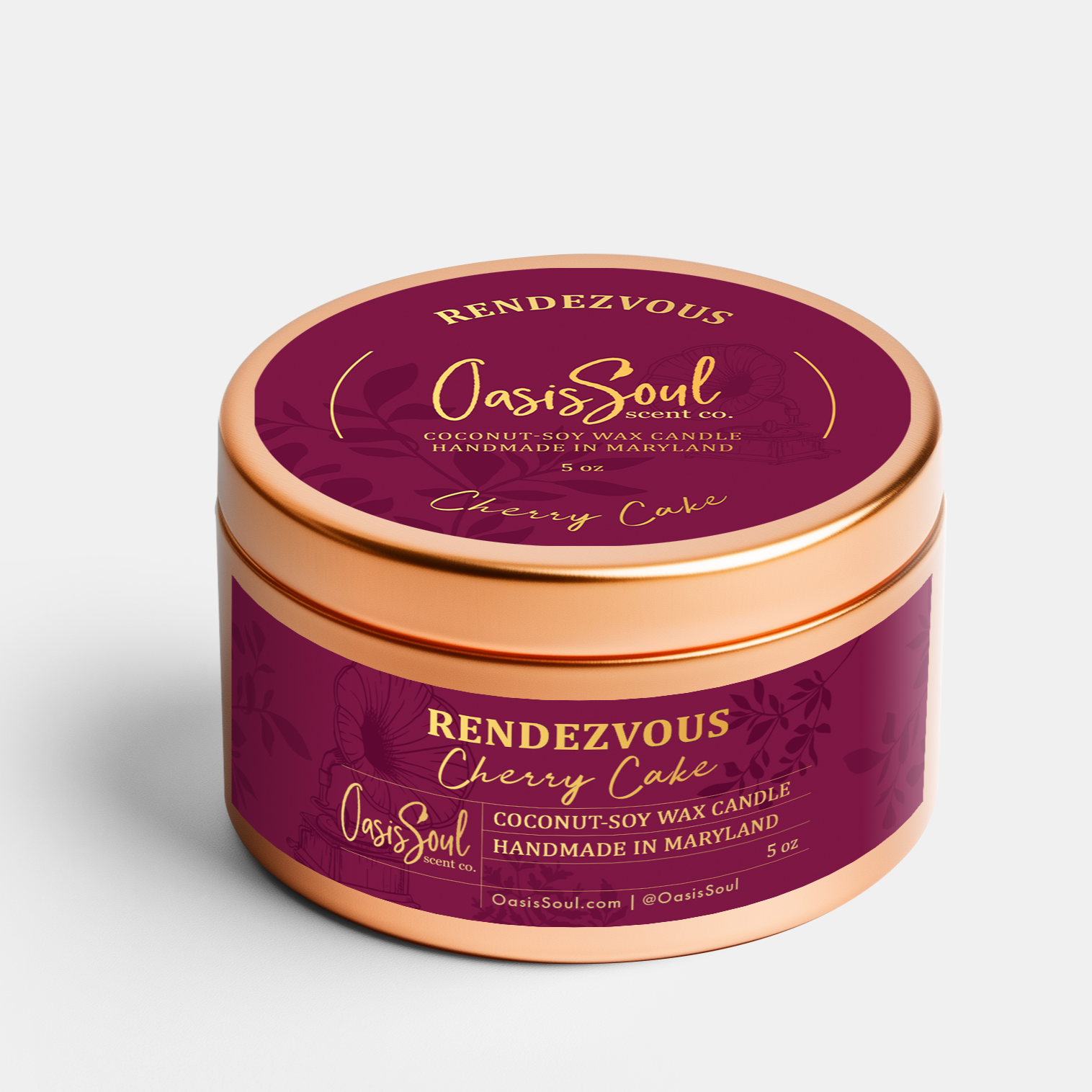 RENDEZVOUS Copper Candle {cherry cake}