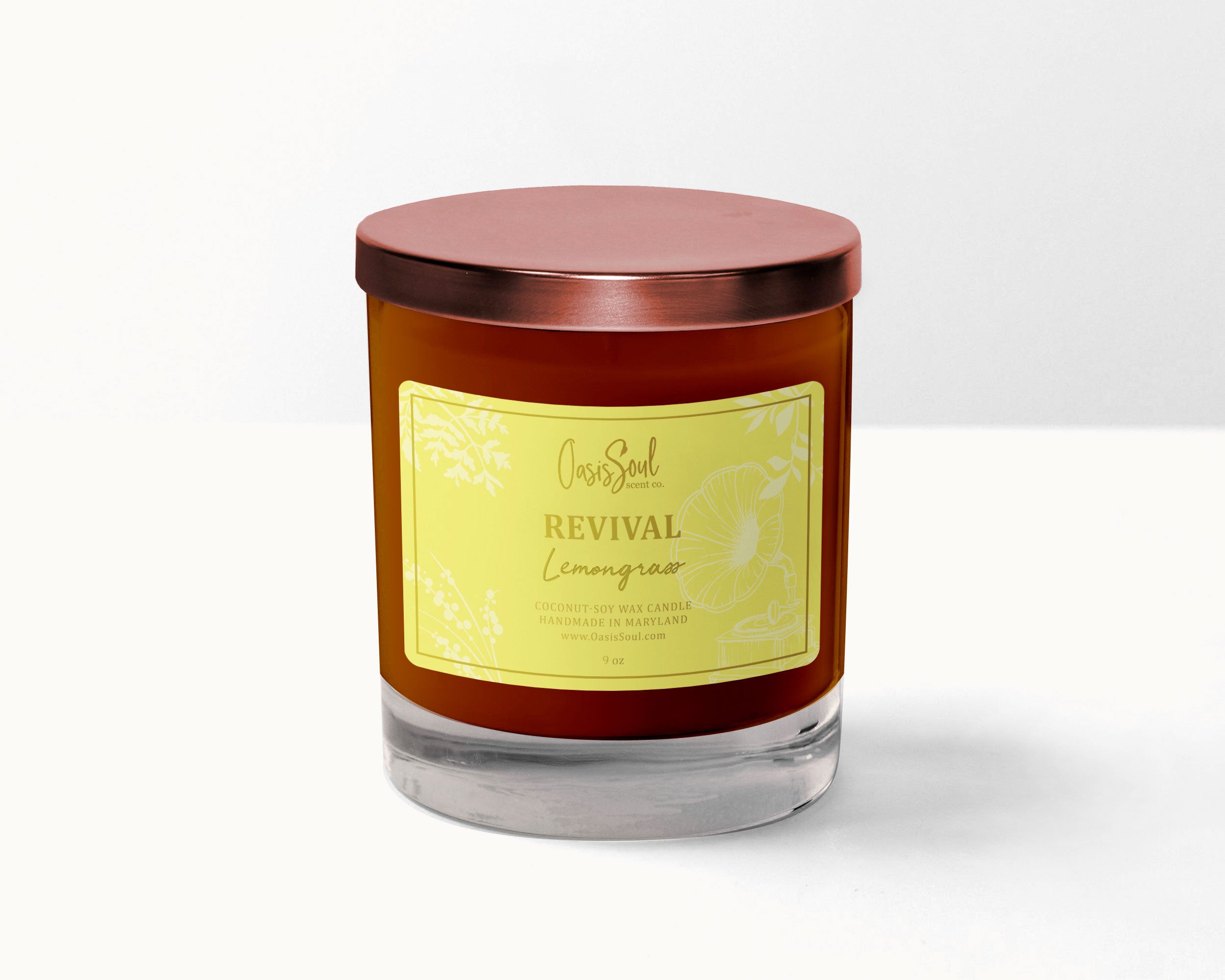 REVIVAL - Amber Classics Candle {lemongrass}