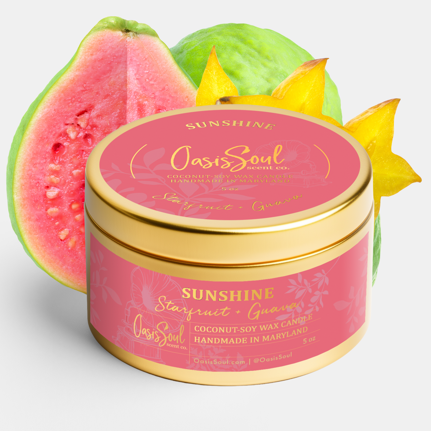 SUNSHINE Gold Candle {starfruit + guava}