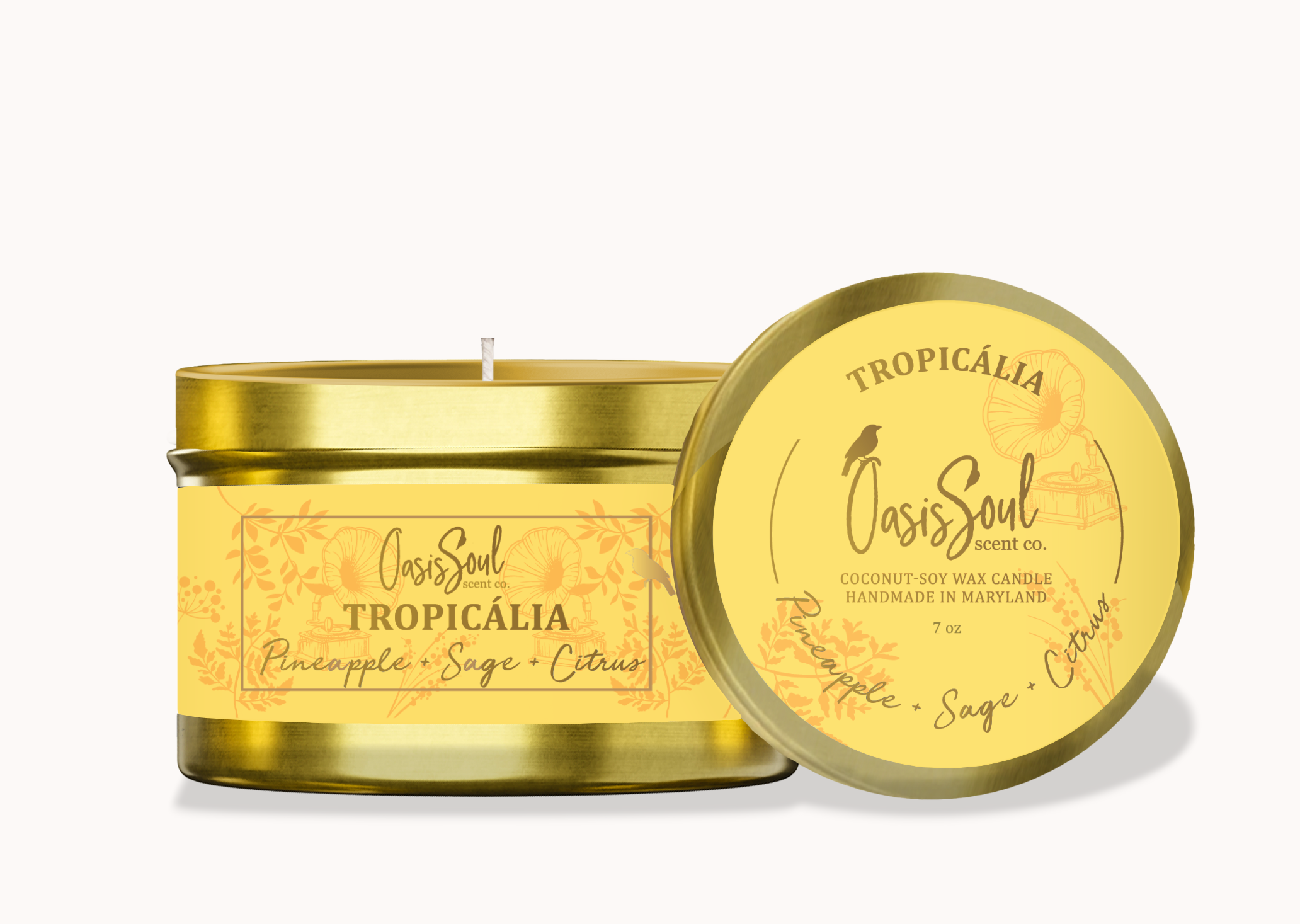 TROPICÁLIA Candle {pineapple + sage + citrus}