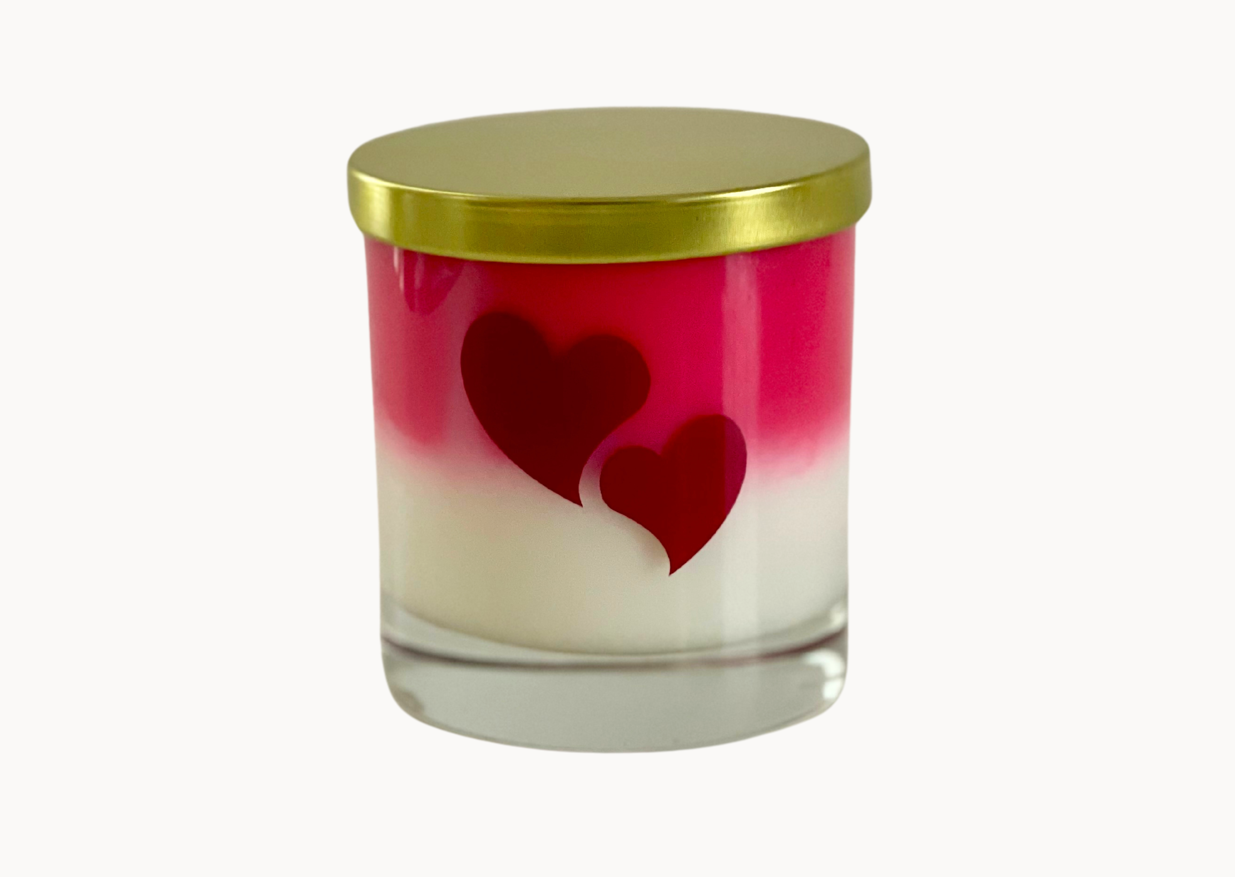 Two Hearts : Strawberries + Champagne Candle