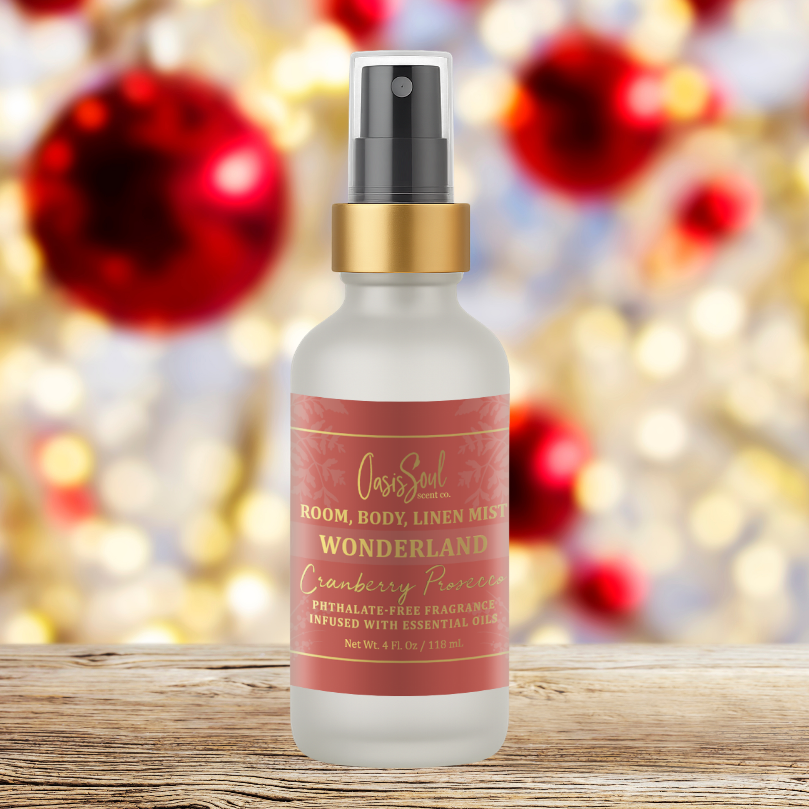 WONDERLAND Holiday Mist Spray {cranberry prosecco}