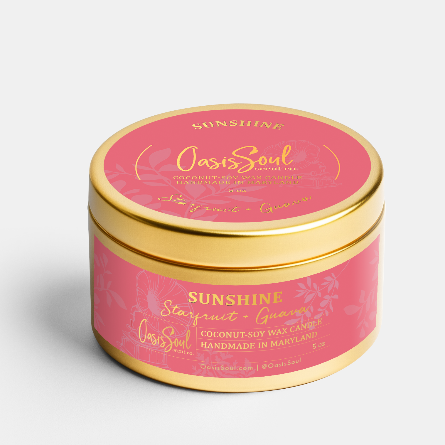SUNSHINE Gold Candle {starfruit + guava}