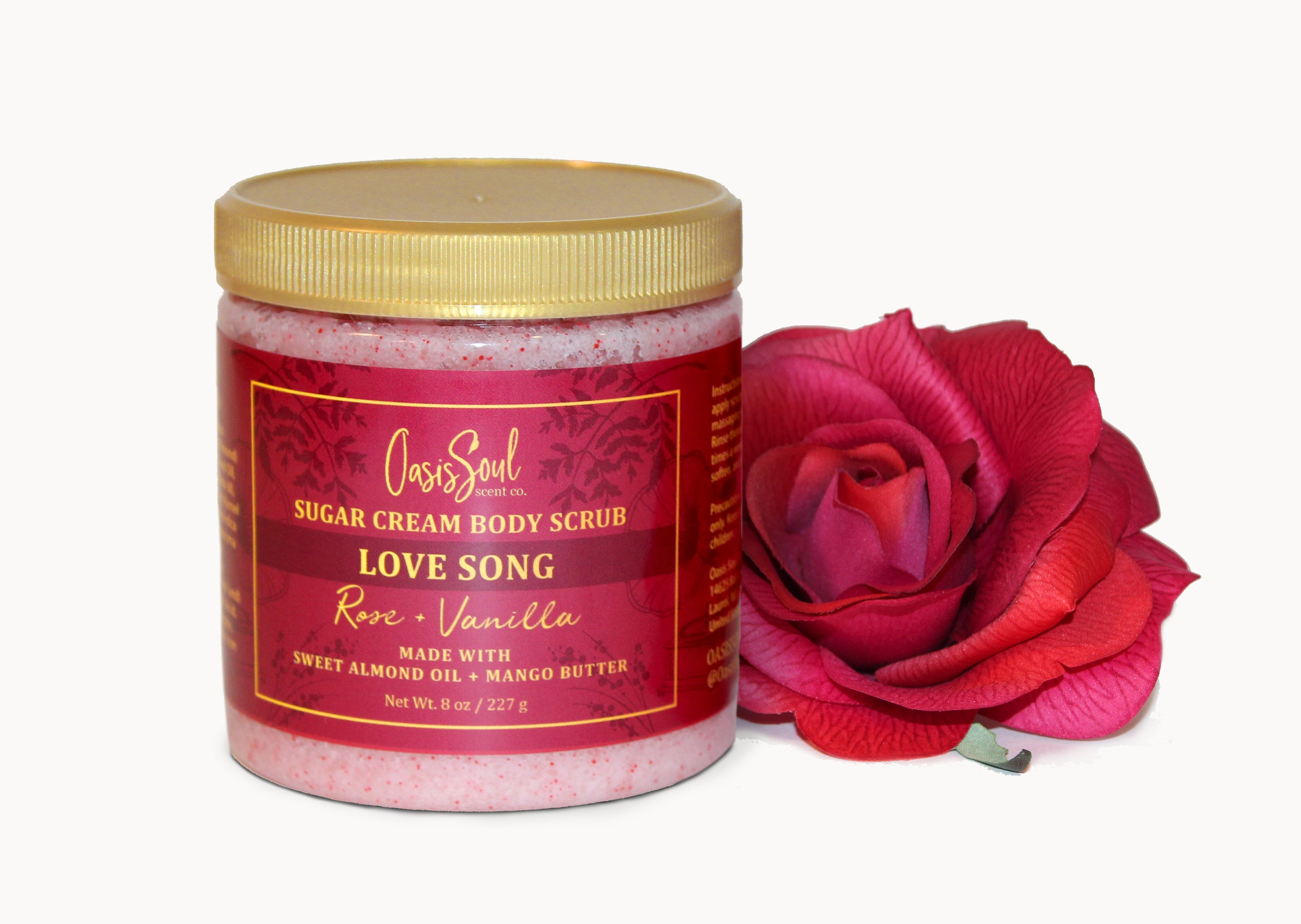 LOVE SONG - Sugar Cream Body Scrub {rose + vanilla}