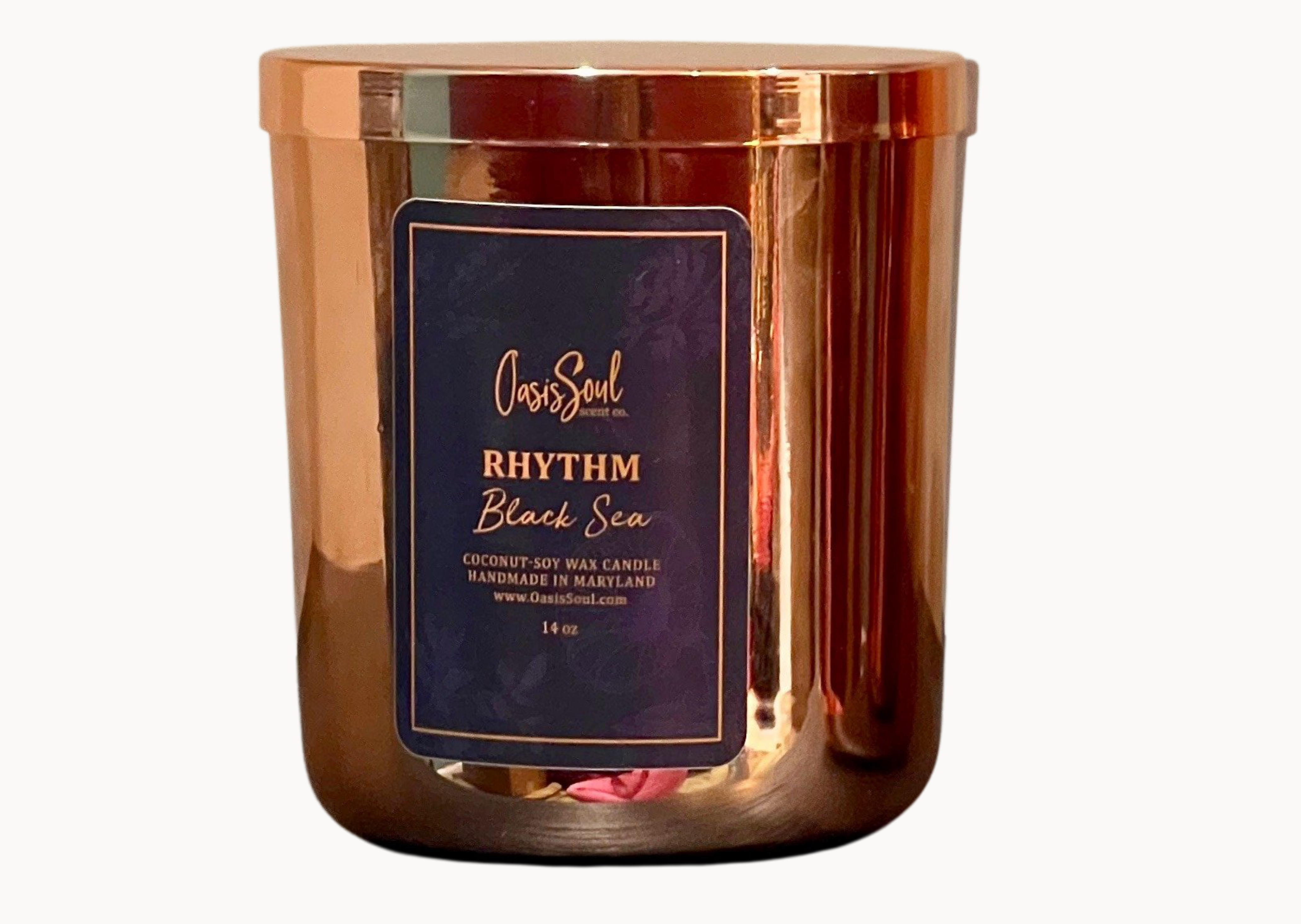 RHYTHM - Copper Luxe Candle {black sea}