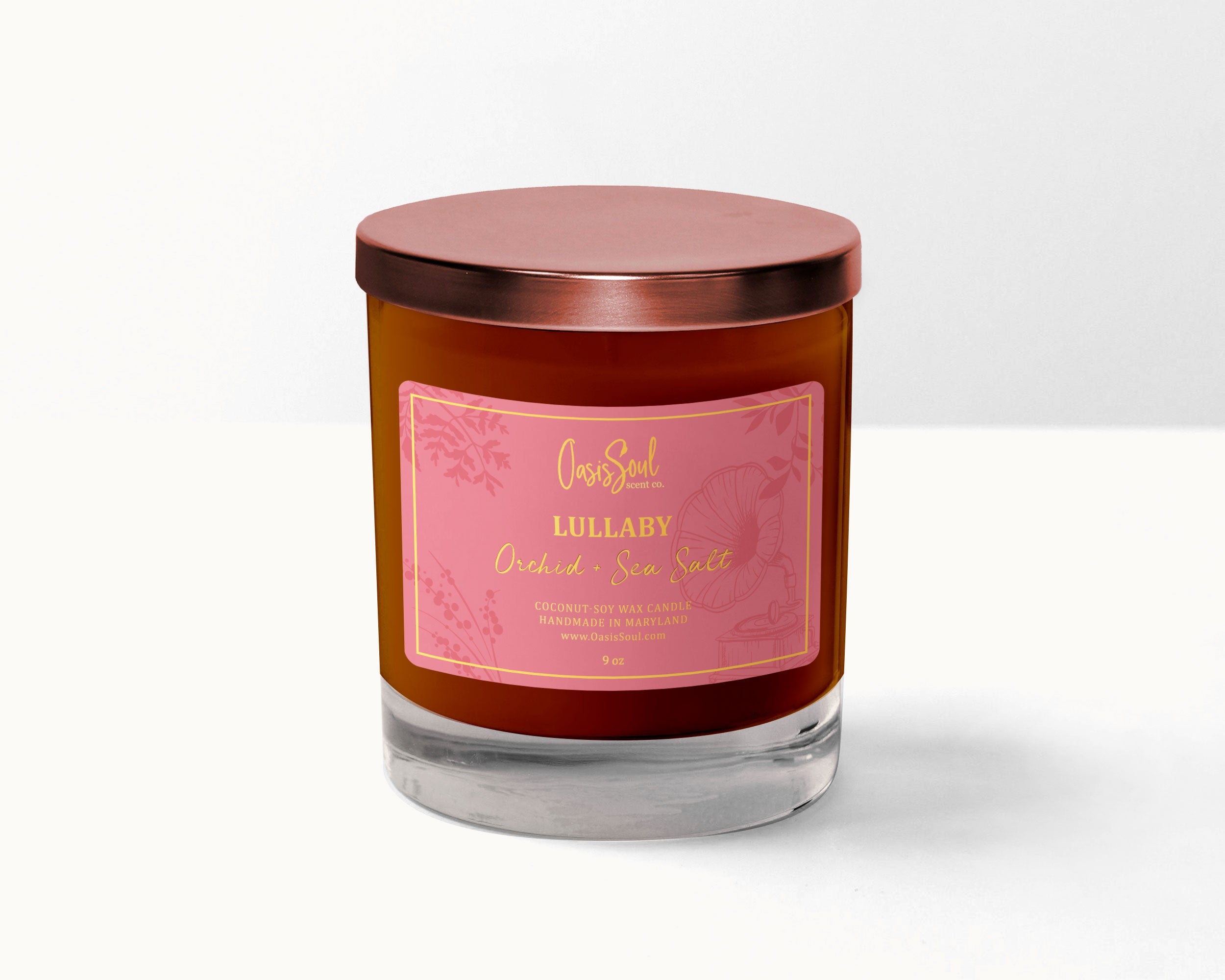 LULLABY - Amber Classics Candle {orchid + sea salt}